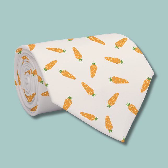 Carrots Vegetable pattern Tie (Carrot pattern tie )