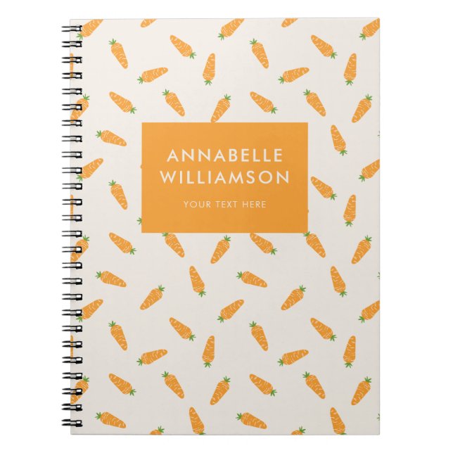 Carrots Vegetables Personalized Notebook (Front)