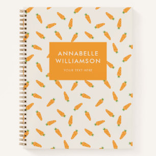 Carrots Vegetables Personalized Notebook