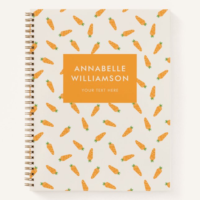 Carrots Vegetables Personalized Notebook (Front)
