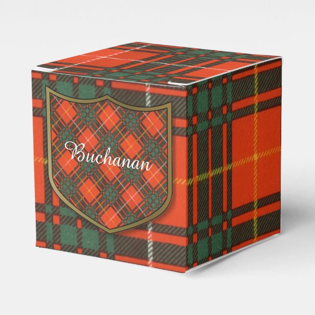 Carruthers clan Plaid Scottish kilt tartan Favor Box (Front Side)
