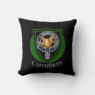 Carruthers Scottish Clan Crest Throw Pillow