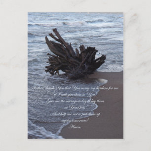 Carry My Burdens Prayer Postcard
