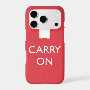 CARRY ON - Luggage - Funny Red