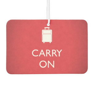 CARRY ON - Luggage - Funny Red Air Freshener