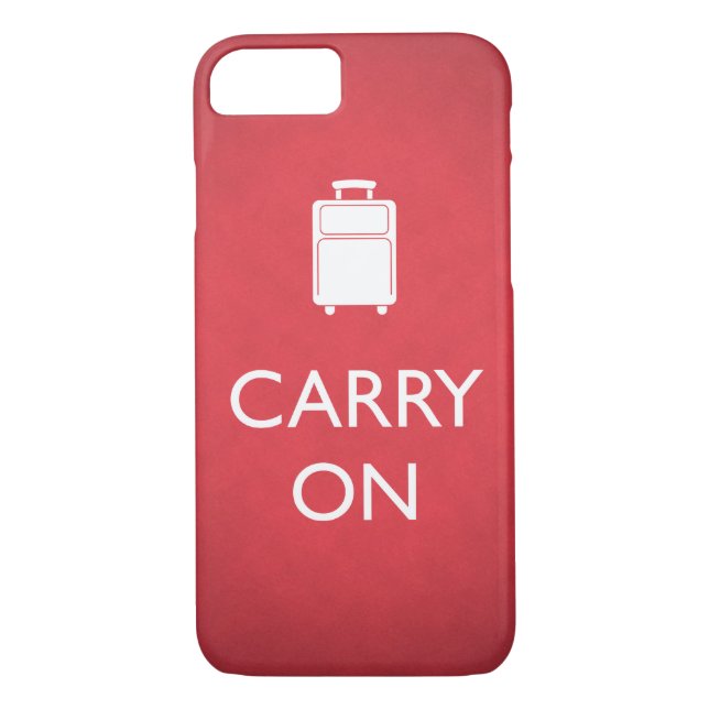 CARRY ON - Luggage - Funny Red Case-Mate iPhone Case (Back)