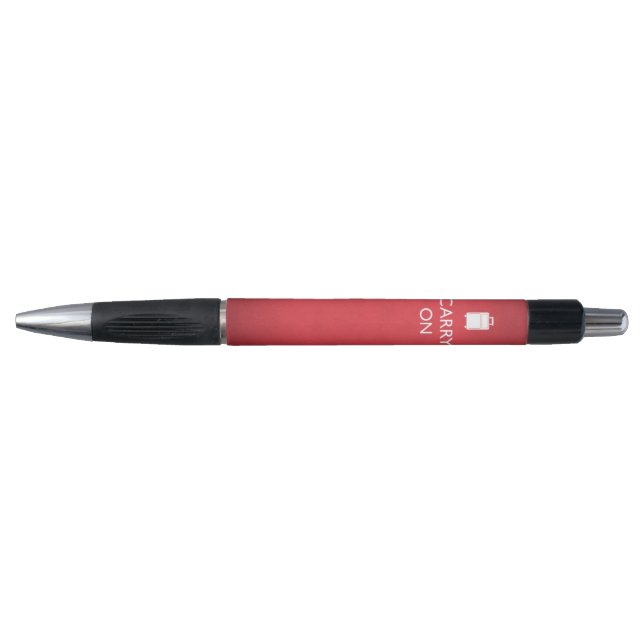 CARRY ON - Luggage - Funny Red Pen (Front)