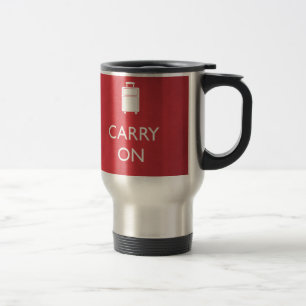 CARRY ON - Luggage - Funny Red Travel Mug
