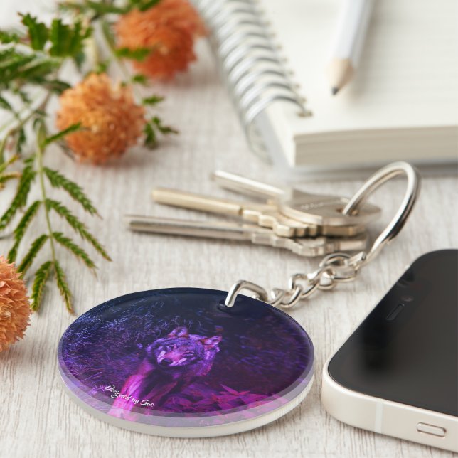 Carry Your Style: Personalized Acrylic Keychain (Front Right)