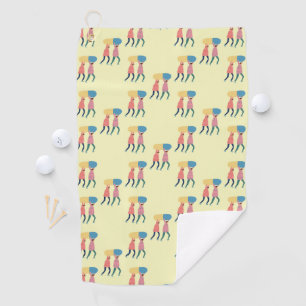 Carrying A Pill Pattern Golf Towel