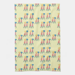 Carrying A Pill Pattern Kitchen Towel