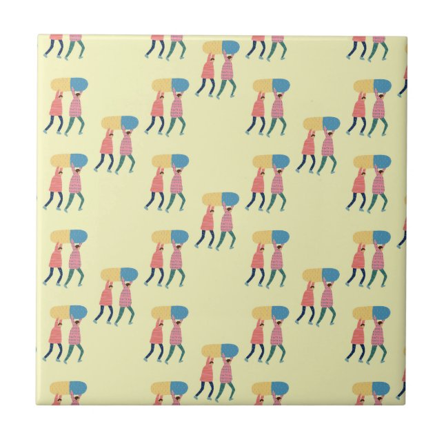 Carrying A Pill Pattern Tile (Front)