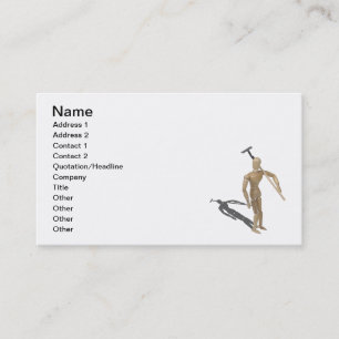 Carrying Garden Hoe Business Card