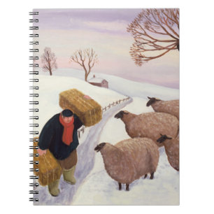 Carrying Hay to the Sheep in Winter Notebook