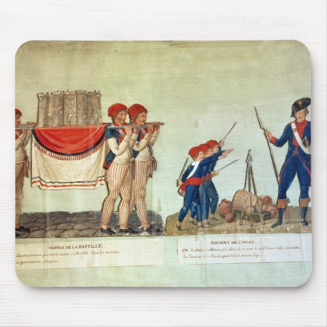 Carrying of the Model of the Bastille Mouse Pad (Front)