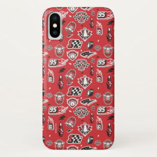 Cars 3   95 Lightning McQueen Speed Pattern iPhone X Case