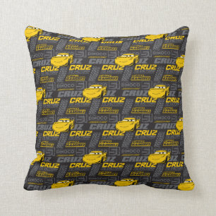 Cars 3   Cruz Ramirez - Cruz to Victory Pattern Throw Pillow