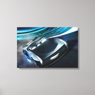 Cars 3   Jackson Storm - Storming Through Canvas Print