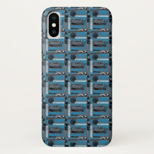 Cars 3   Jackson Storm - Storming Through Pattern iPhone X Case