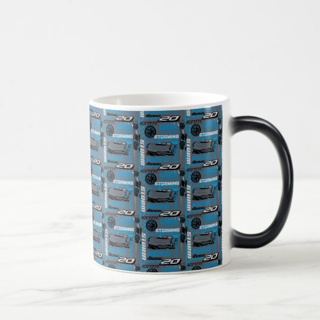 Cars 3 | Jackson Storm - Storming Through Pattern Magic Mug (Right)