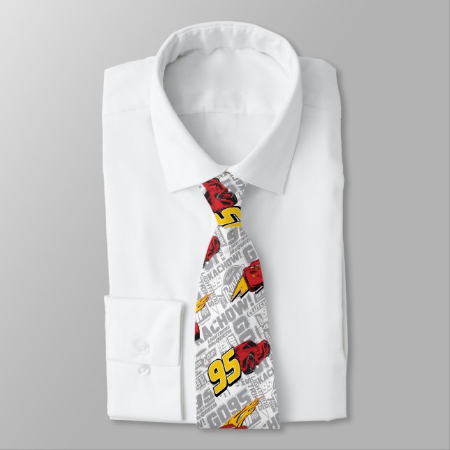 Cars 3 | Lightning McQueen 95 Pattern Tie (Tied)