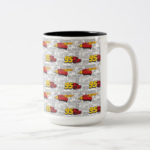 Cars 3   Lightning McQueen 95 Pattern Two-Tone Coffee Mug