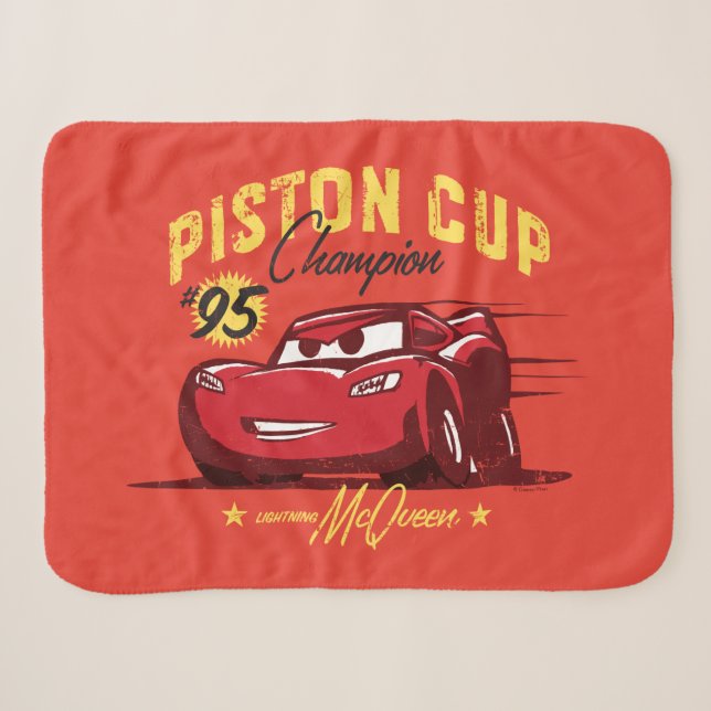 Cars 3 | Lightning McQueen - #95 Piston Cup Champ Sherpa Blanket (Front (Horizontal))