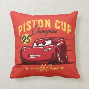 Cars 3   Lightning McQueen - #95 Piston Cup Champ Throw Pillow