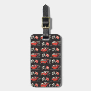 Cars 3 Lightning McQueen Flag Pattern Luggage Tag