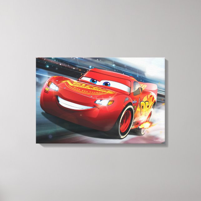 Cars 3 | Lightning McQueen - Full Throttle Canvas Print (Front)