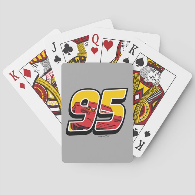 Cars 3 | Lightning McQueen Go 95 Playing Cards (Back)