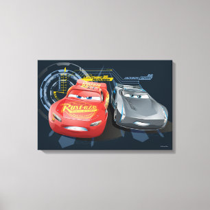 Cars 3   Lightning McQueen & Jackson Storm Canvas Print