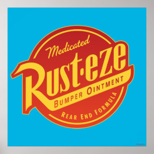 Cars 3 Rust-eze Logo Poster