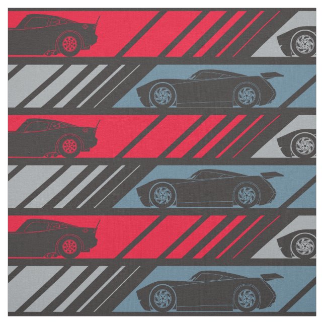 Cars 3 | Speeding Ahead Pattern 2 Fabric (Swatch)