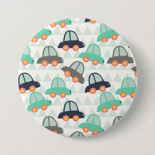 Cars and More Cars 3 Inch Round Button