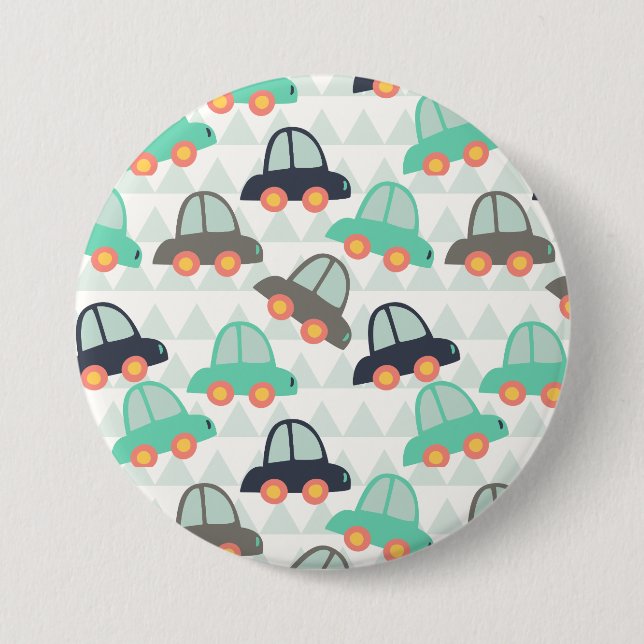 Cars and More Cars 3 Inch Round Button (Front)