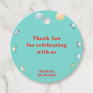 Cars and vehicles on the road boy birthday  favour tags