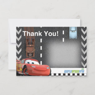 Cars Birthday Thank You Card
