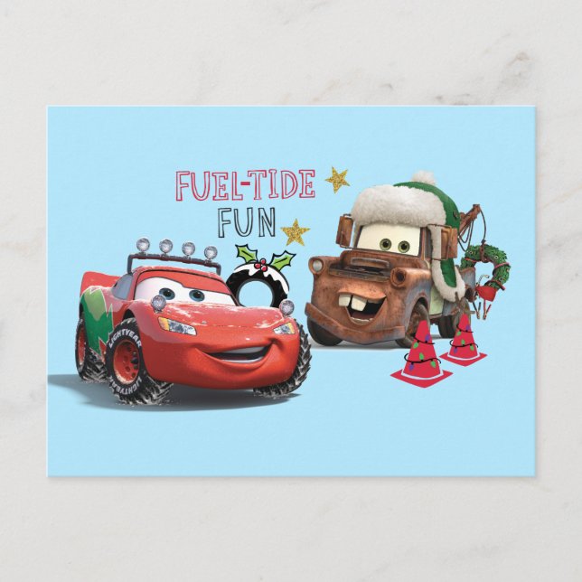 Cars | Fuel-Tide Fun Holiday Postcard (Front)