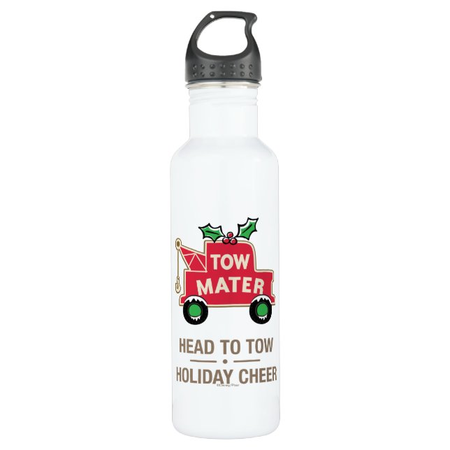 Cars | Head To Tow Holiday Cheer 710 Ml Water Bottle (Front)