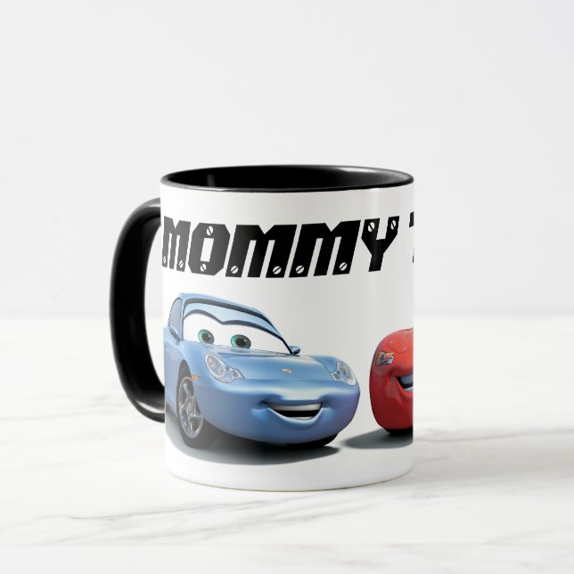 Cars Lighting McQueen and Sally "Mommy to Be" Mug (Front Left)