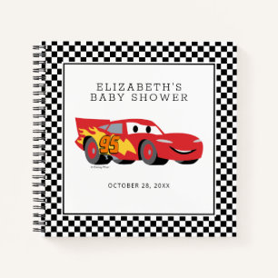 Cars Lightning McQueen Baby Shower Notebook