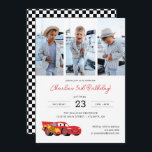 Cars Lightning McQueen Birthday | Photo Collage Invitation<br><div class="desc">Make your child's birthday extra special with this personalized Cars-themed photo invitation! Featuring Lightning McQueen and space for your favourite photo, this design is perfect for any fan of the Disney Pixar film. Invite your guests to a high-octane party filled with fun and games with this unique and customizable invitation....</div>