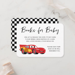 Cars Lightning McQueen Books for Baby Insert Card