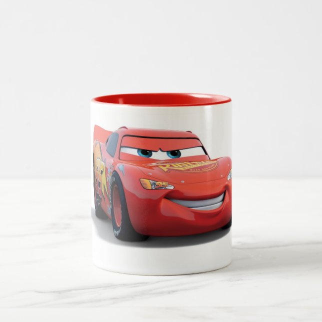 Cars' Lightning McQueen Disney Two-Tone Coffee Mug (Center)