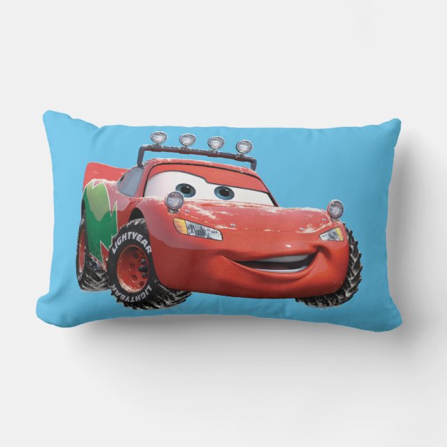 Cars Lightning McQueen Looking Good Lumbar Pillow (Front)