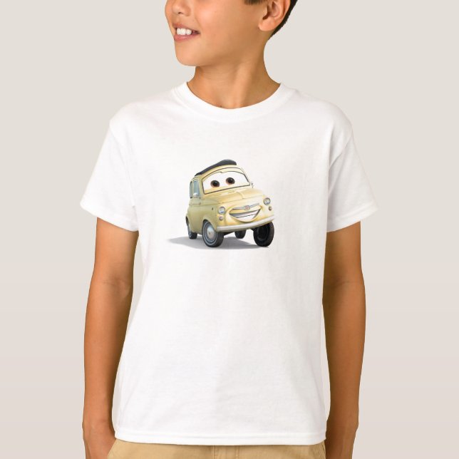 Cars Luigi italian cab taxi Disney T-Shirt (Front)