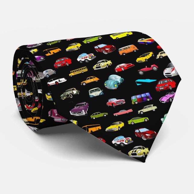 Cars Neck Tie (Rolled)