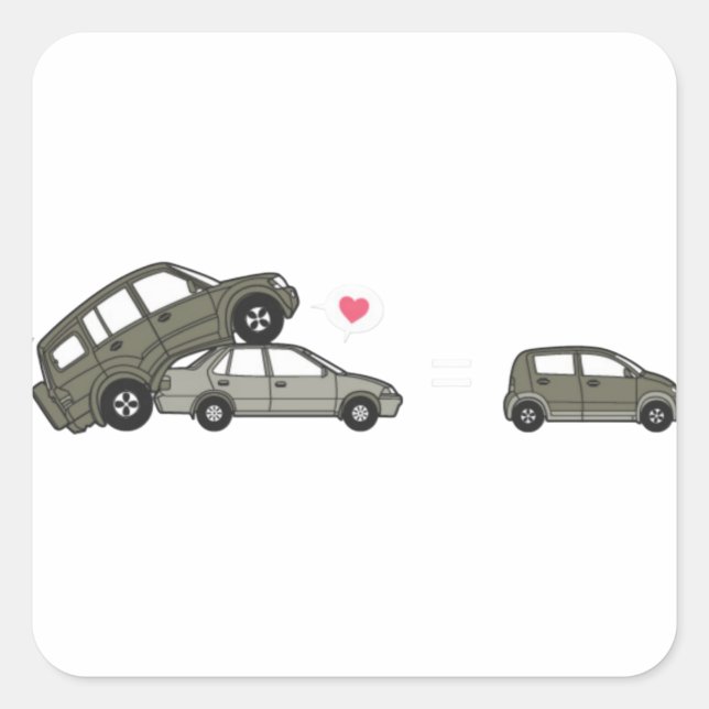 Cars Next Generation Square Sticker (Front)