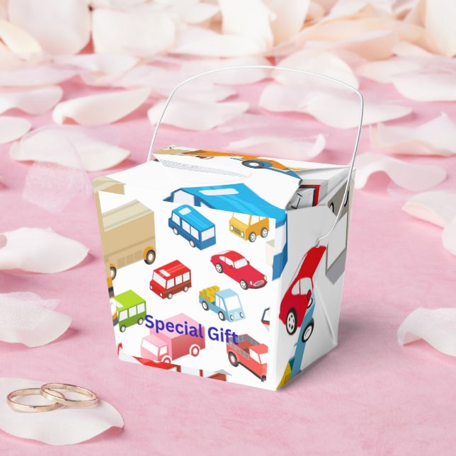 Cars Paper Gift Box for kids (Wedding)